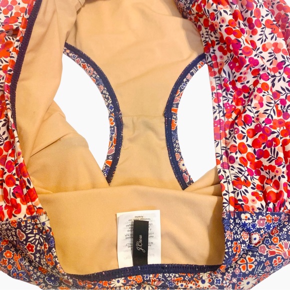 J Crew Ruffle bandeau bikini top and bottom set in Liberty® multi floral Size M - Picture 10 of 10